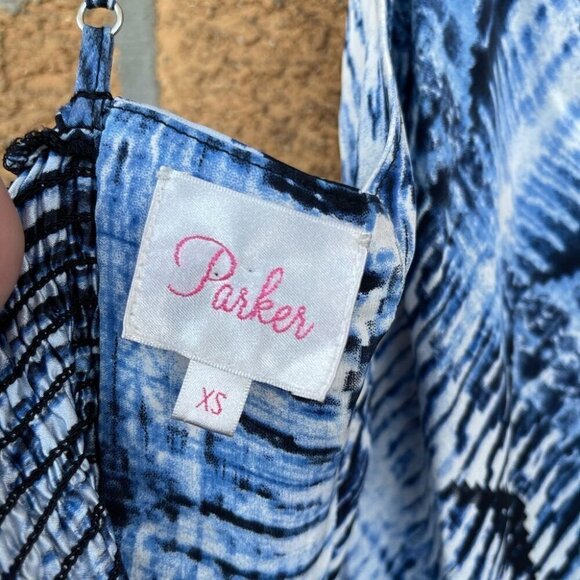 Parker Barbed Wire Mesh Fit and Flare Mini Dress XS - Picture 9 of 11